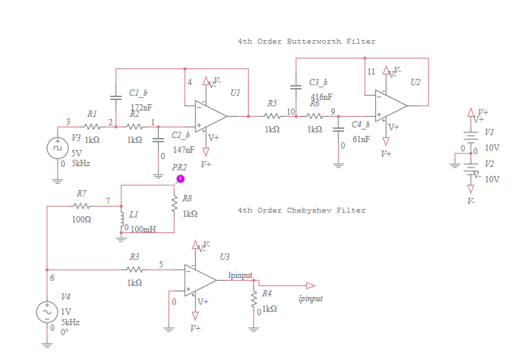 Low Pass Filter Tests Multisim Live