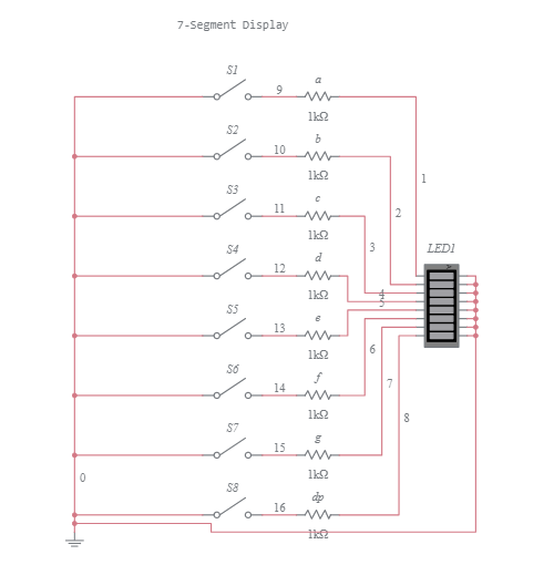 7 Segment Display Multisim Live