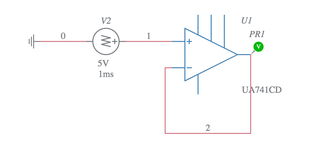 Voltage Follower Circuit Multisim Live