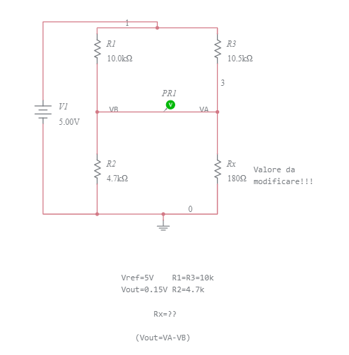 Ponte Di Wheatstone Multisim Live