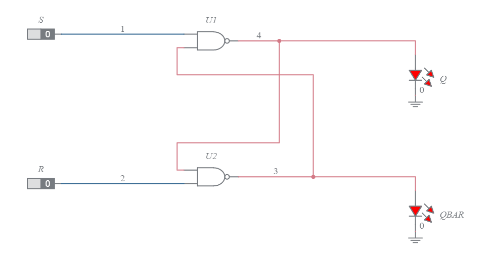 Sr Latch Nand Gate Multisim Live