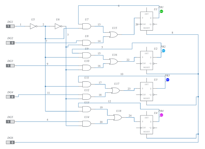 Parallel Load Register Based On D Flip Flop Multisim Live