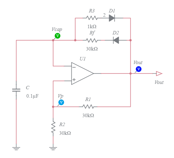 Euec Asymmetric Astable Multivibrator Using Op Multisim Live