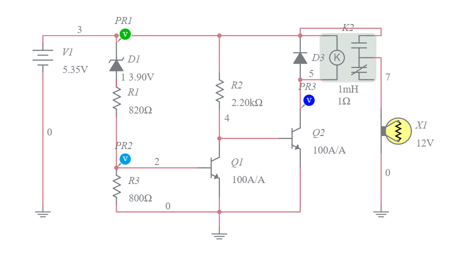 Overvoltage Protection Circuit Ver Circuit With Relay Multisim Live