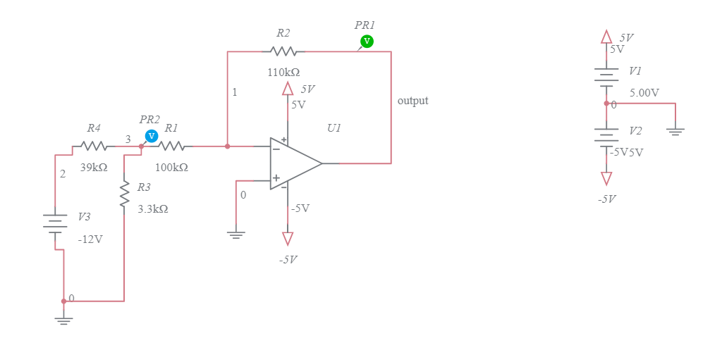 Inverting Opamp Amplifier Multisim Live