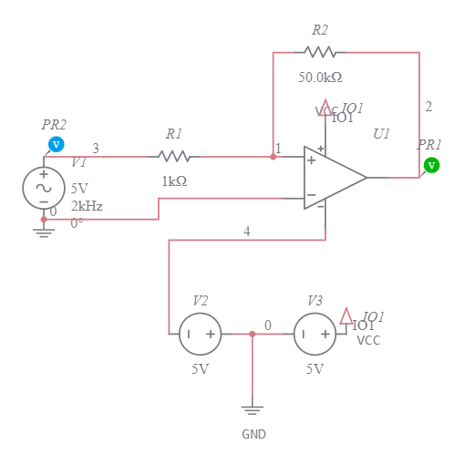 Non Inverting Schmitt Trigger Multisim Live