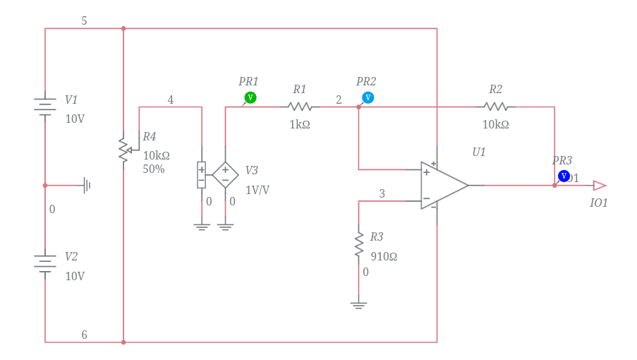 Noninverting Schmidt Trigger Regenerative Comparator Multisim Live