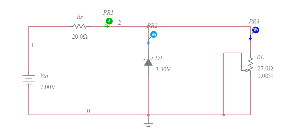 Zener Shunt Regulator Multisim Live