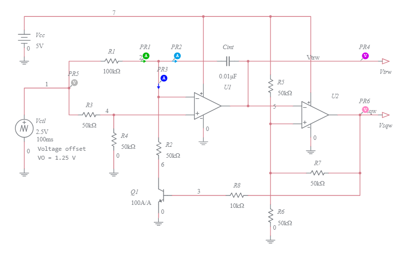 Op-Amp Voltage-Controlled Oscillator - Multisim Live