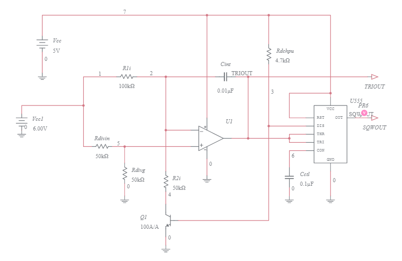 555 Timer as VCO - Multisim Live