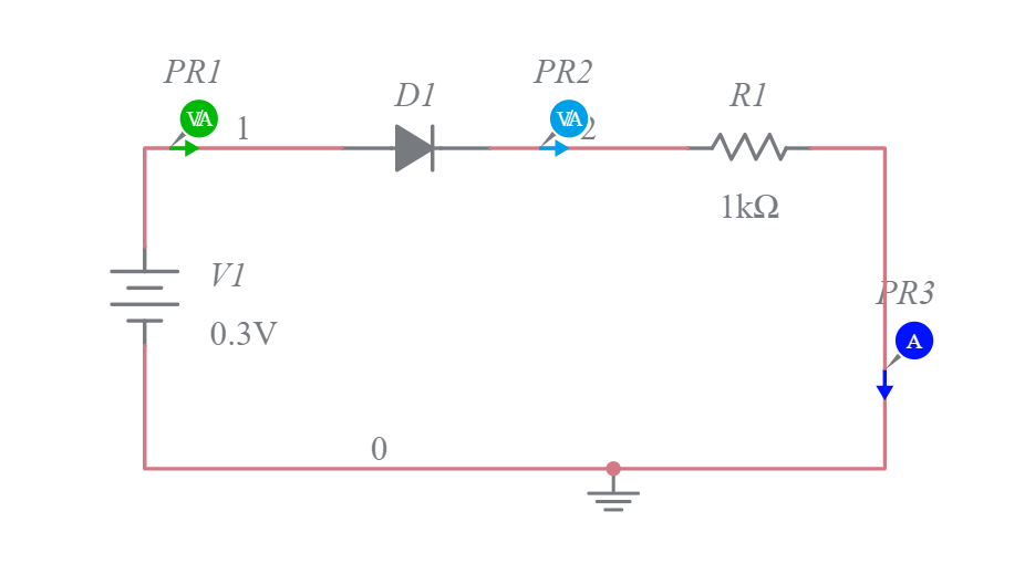 PN junction diode - Multisim Live