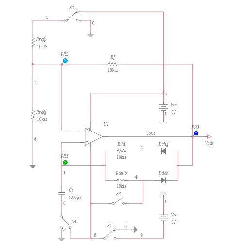 Pulse Generator Using Op Amp Multisim Live