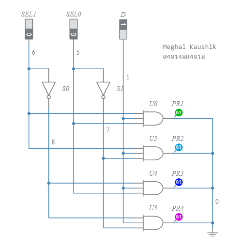 1to4 demux - Multisim Live