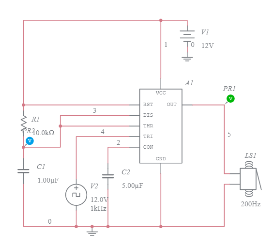 MONOSTABLE MULTIMETER (1) - Multisim Live