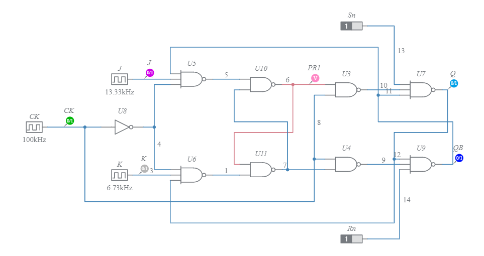 Jk Flip Flop Circuit Diagram Using Nand Gates