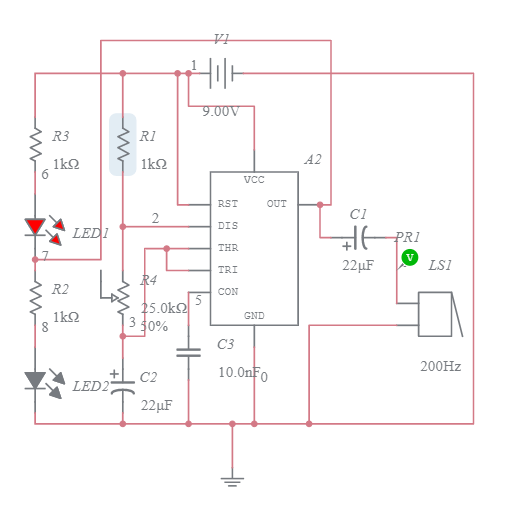 LED Metronome Circuit - Multisim Live