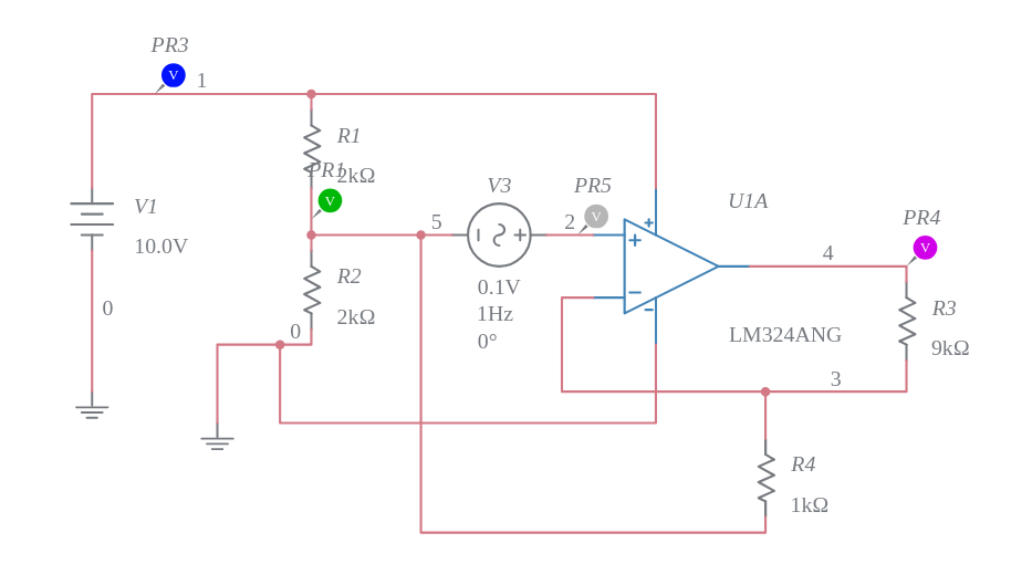 Simple audio amplifier - Multisim Live