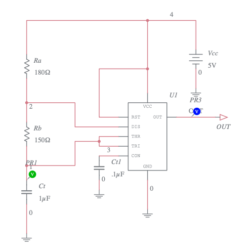 555 Timer Astable - Multisim Live