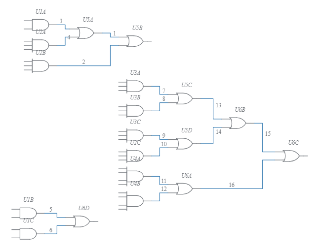 2-bit half-adder - Multisim Live