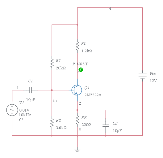 common emitter - Multisim Live