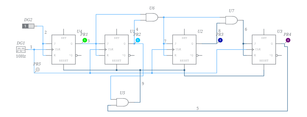 4-Bit Synchronous BCD Counter - Multisim Live