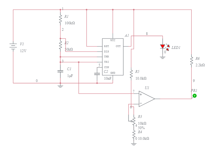 555 Timer IC Chip 2 - Multisim Live