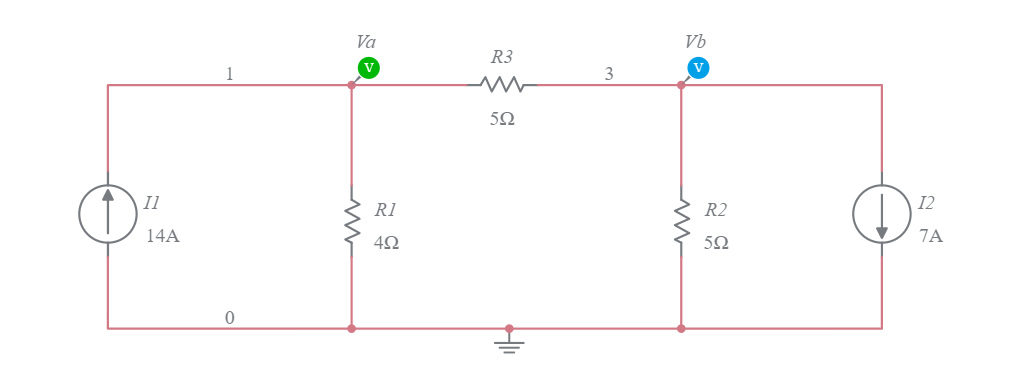 Nodal analysis(b) - Multisim Live