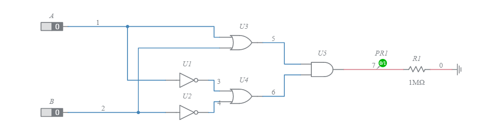 Exp-7 XOR - Multisim Live