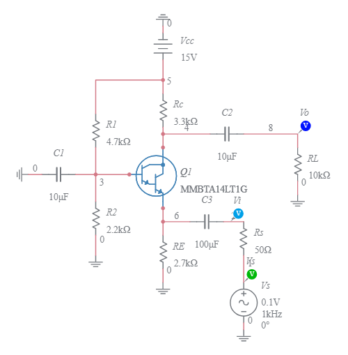 CB Amplifier - Multisim Live