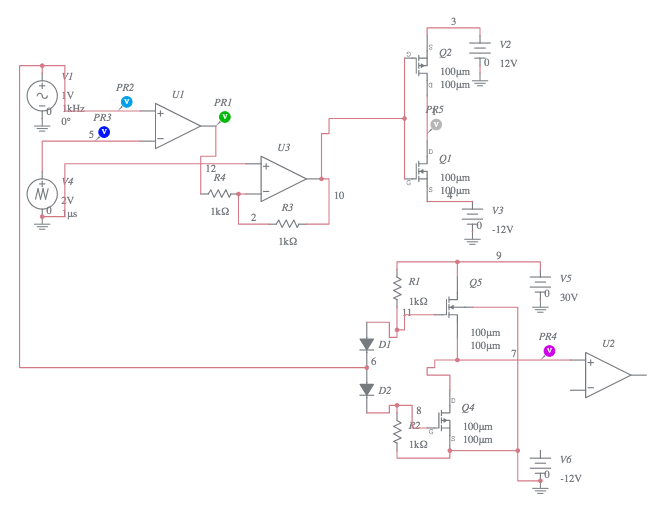 mosfet push-pull (1) - Multisim Live