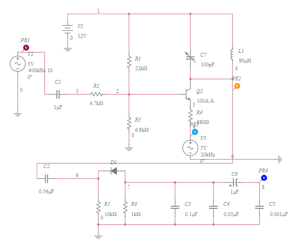 Fm Modulation And Demodulation Circuit Multisim Live