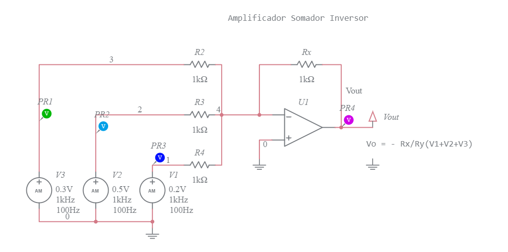 03 Amplificador Somador Inversor Multisim Live 6237