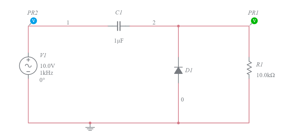 Clamping Circuit - Multisim Live