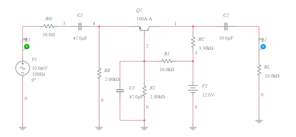 CB Amplifier - Multisim Live