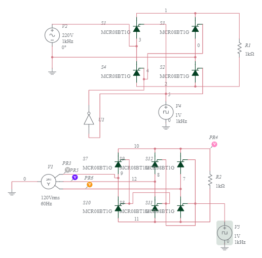 1 Phase And 3 Phase Fully-controlled Rectifier R Load - Multisim Live