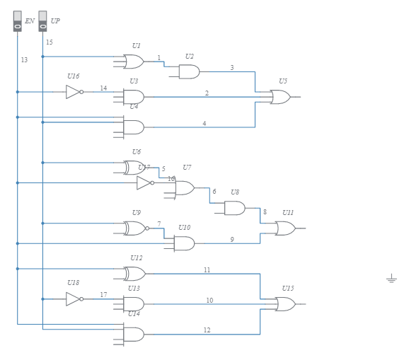 Elevator Circuit - Multisim Live