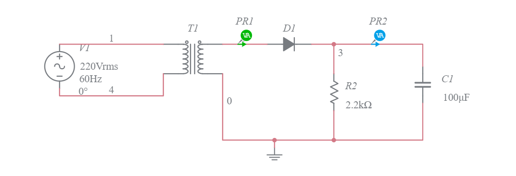 Lab 4 transformer - Multisim Live