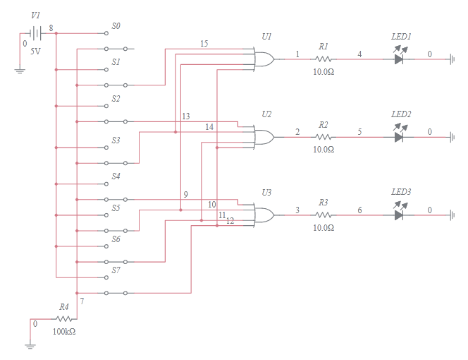 octal to binary - Multisim Live