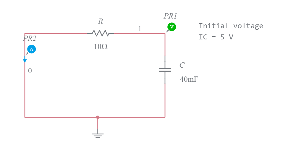 Discharging A Capacitor - Multisim Live