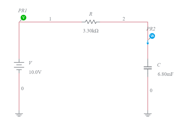 Charging A Capacitor Having An Initial Voltage - Multisim Live