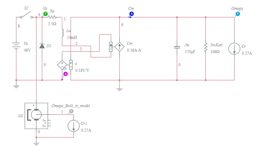 MT2202-19 DC Motor Model - Multisim Live