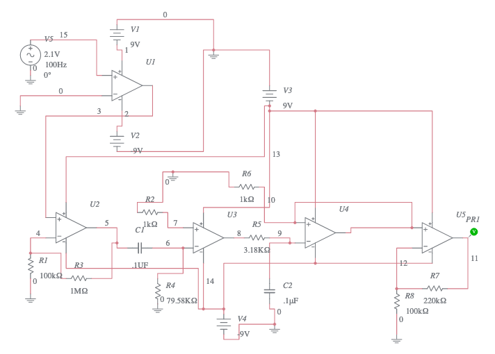 emg circuit - Multisim Live