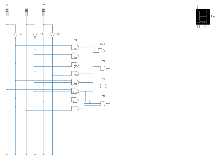 7-Segment Display Indicator - Multisim Live