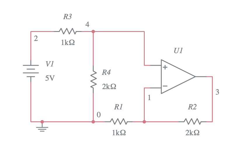 Non-Inverting Amplifier DC Gain Circuit - Multisim Live