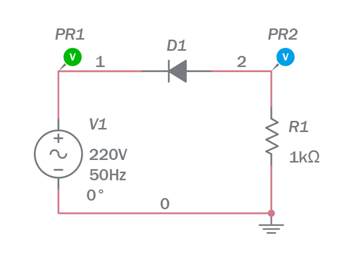 Series Positive Clipper - Multisim Live