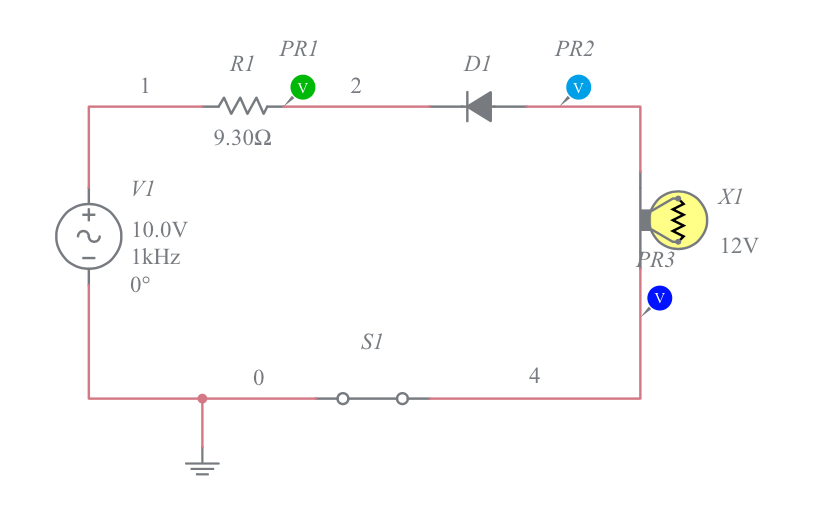 MY Have wave retifier for Zina Diode - Multisim Live