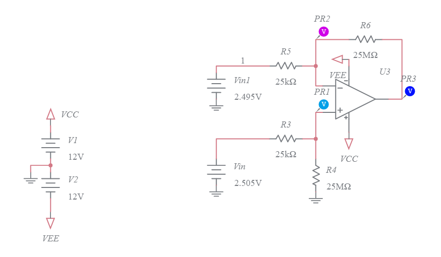 OpAmp - CMRR test - Multisim Live