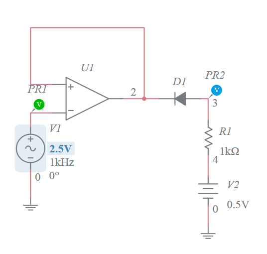 Positive Clipper - Multisim Live