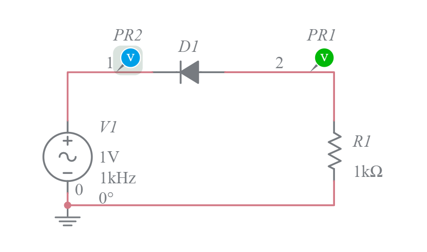 Series Positive Clipper - Multisim Live