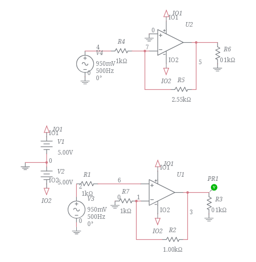 Op-amp _ Inv & non inv (1) - Multisim Live